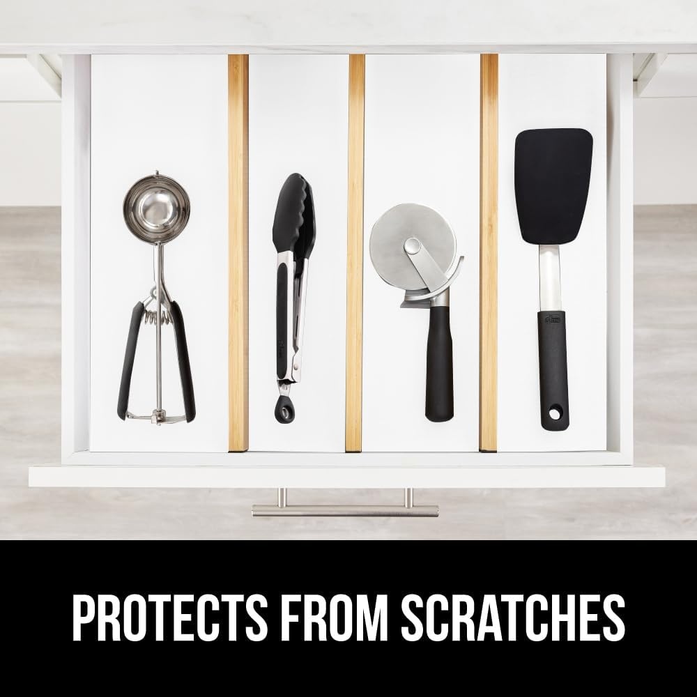 image:imageGORILLA GRIP Peel and Stick Paper Removable Cover for Books Shelves Countertops Drawers Cabinets and Crafts Easy Install Kitchen Decor Shelf Cabinet Liners 118 in x 20 FT Bright WhiteBright White