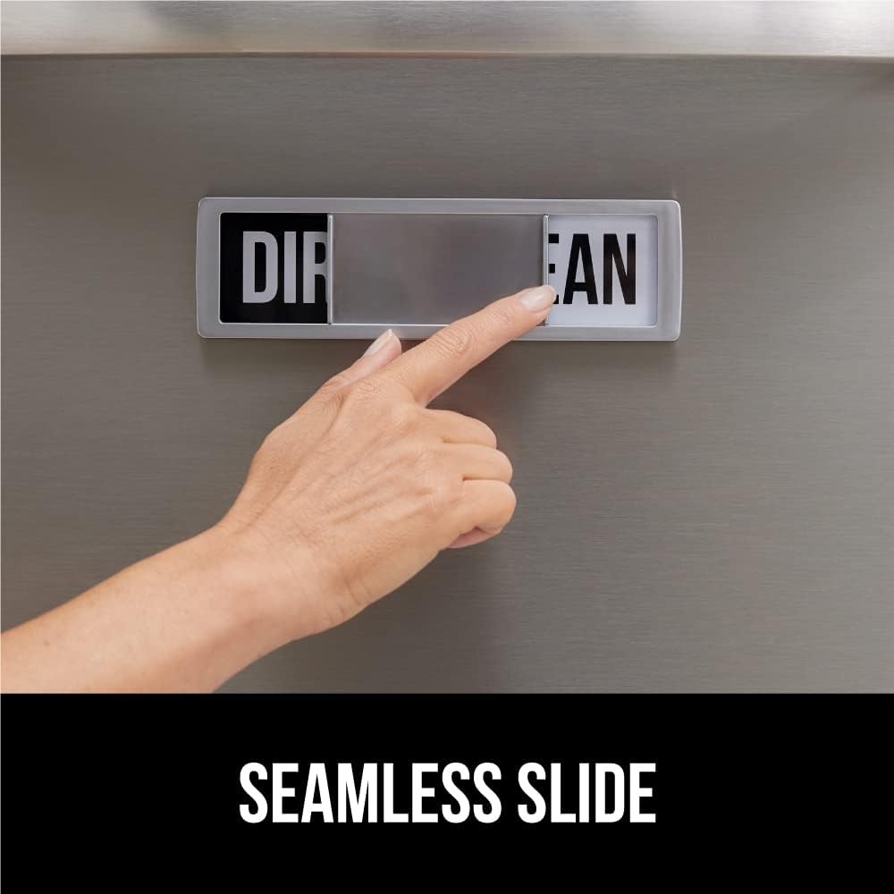 image:imageGORILLA GRIP Strong Dishwasher Magnet Clean Dirty Sign Large Letters for Easy Read Optional Adhesive Sticker for NonMagnet Surfaces NonScratch Sliding Dish Washer Magnets Kitchen Decor SilverSilver