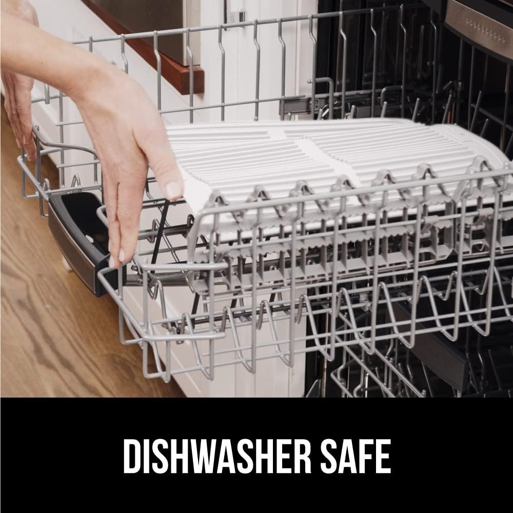 image:imageGORILLA GRIP Ultra Water Absorbent Microfiber Dish Drying Mat Quick Dry Thick Mesh Slip Resistant Pad for Sink Dishes or Under Rack Kitchen Counter Accessories Machine Wash Mats 18x16 Inch BlackWhite