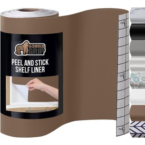image:imageGORILLA GRIP Peel and Stick Paper Removable Cover for Books Shelves Countertops Drawers Cabinets and Crafts Easy Install Kitchen Decor Shelf Cabinet Liners 118 in x 20 FT Bright WhiteBeige