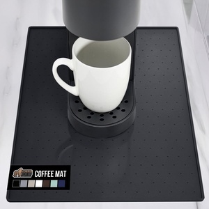 image:imageGORILLA GRIP Silicone Coffee Mat Espresso Machine Bar Accessories Keep Kitchen Counters Clean Stays in Place Waterproof and Heat Resistant Dish Drying Mats Home Decor Essentials 115x185 BlackBlack