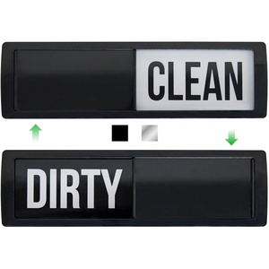 image:imageGORILLA GRIP Strong Dishwasher Magnet Clean Dirty Sign Large Letters for Easy Read Optional Adhesive Sticker for NonMagnet Surfaces NonScratch Sliding Dish Washer Magnets Kitchen Decor SilverBlack