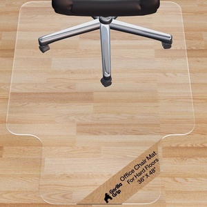 image:imageGORILLA GRIP Slip Resistant Clear Office Chair Mat for Carpet Floors Smooth Rolling Glide Under Desk Heavy Duty Plastic Computer Mats and Carpeted Floor Protector Work and Gaming Chairs 29x47Hardwood Floor with Lip