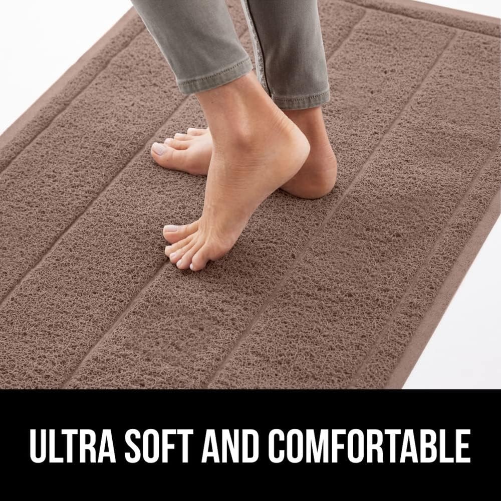 image:imageGORILLA GRIP Dirt Grabber Indoor Outdoor Door Mat 35x23 Durable Mesh Weave Dirt Trapper Doormat for Outside Entrance High Traffic Mud Scraper Low Profile for Entry Heavy Duty Welcome Mat BlackLatte