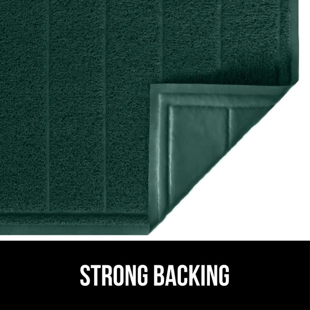 image:imageGORILLA GRIP Dirt Grabber Indoor Outdoor Door Mat 35x23 Durable Mesh Weave Dirt Trapper Doormat for Outside Entrance High Traffic Mud Scraper Low Profile for Entry Heavy Duty Welcome Mat BlackHunter Green