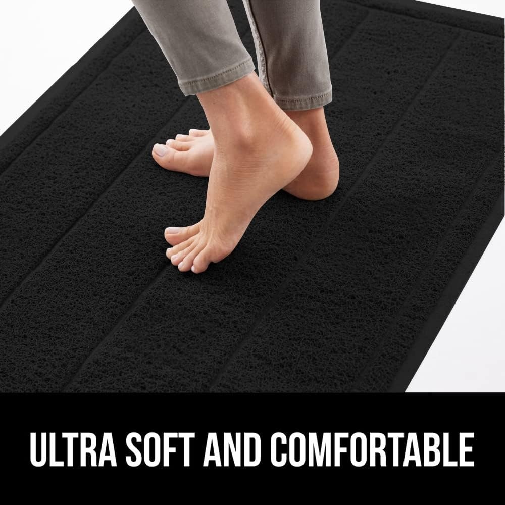 image:imageGORILLA GRIP Dirt Grabber Indoor Outdoor Door Mat 35x23 Durable Mesh Weave Dirt Trapper Doormat for Outside Entrance High Traffic Mud Scraper Low Profile for Entry Heavy Duty Welcome Mat BlackBlack