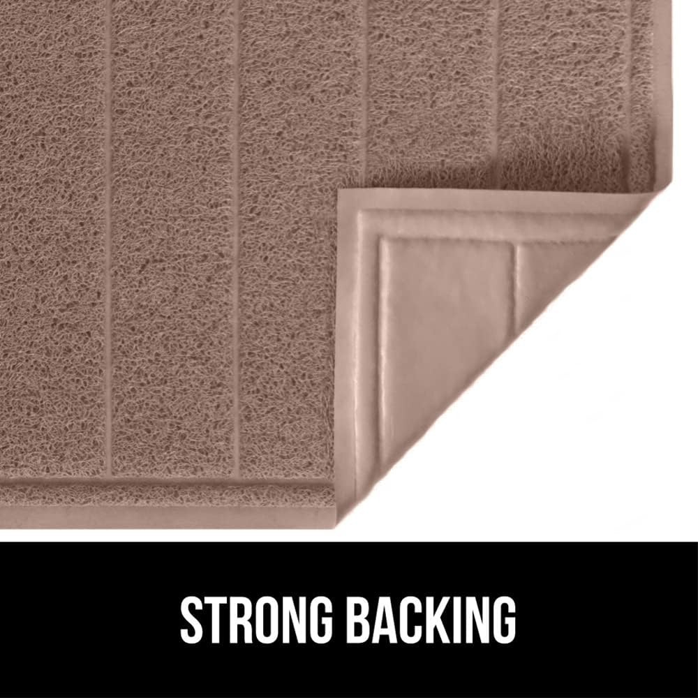 image:imageGORILLA GRIP Dirt Grabber Indoor Outdoor Door Mat 35x23 Durable Mesh Weave Dirt Trapper Doormat for Outside Entrance High Traffic Mud Scraper Low Profile for Entry Heavy Duty Welcome Mat BlackLatte