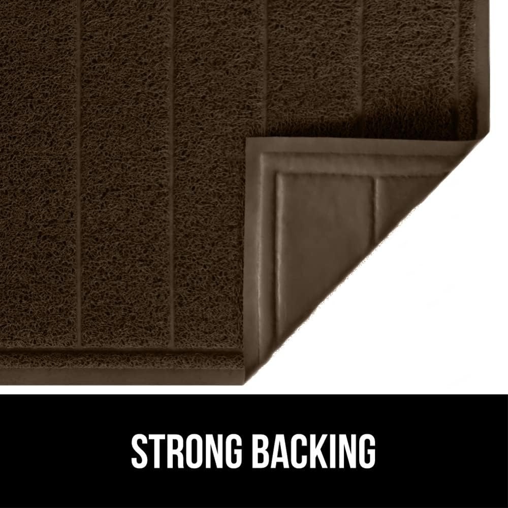 image:imageGORILLA GRIP Dirt Grabber Indoor Outdoor Door Mat 35x23 Durable Mesh Weave Dirt Trapper Doormat for Outside Entrance High Traffic Mud Scraper Low Profile for Entry Heavy Duty Welcome Mat BlackBrown