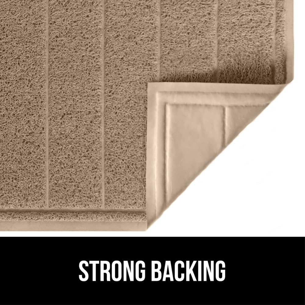 image:imageGORILLA GRIP Dirt Grabber Indoor Outdoor Door Mat 35x23 Durable Mesh Weave Dirt Trapper Doormat for Outside Entrance High Traffic Mud Scraper Low Profile for Entry Heavy Duty Welcome Mat BlackTaupe
