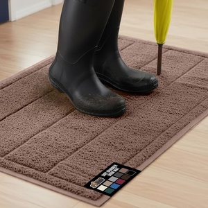 image:imageGORILLA GRIP Dirt Grabber Indoor Outdoor Door Mat 35x23 Durable Mesh Weave Dirt Trapper Doormat for Outside Entrance High Traffic Mud Scraper Low Profile for Entry Heavy Duty Welcome Mat BlackLatte