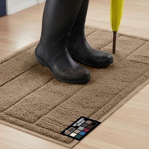 image:imageGORILLA GRIP Dirt Grabber Indoor Outdoor Door Mat 35x23 Durable Mesh Weave Dirt Trapper Doormat for Outside Entrance High Traffic Mud Scraper Low Profile for Entry Heavy Duty Welcome Mat BlackTaupe