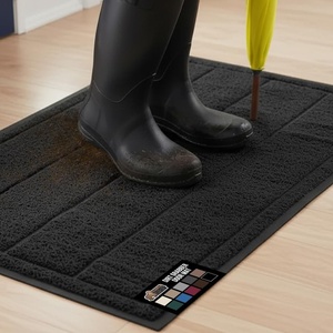 image:imageGORILLA GRIP Dirt Grabber Indoor Outdoor Door Mat 35x23 Durable Mesh Weave Dirt Trapper Doormat for Outside Entrance High Traffic Mud Scraper Low Profile for Entry Heavy Duty Welcome Mat BlackBlack
