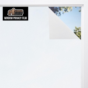 image:imageGorilla Guard Window Privacy Film Removable Two Way Sun Blocking Reusable No Residue Stickers Strong Static Clings to Glass Windows Decorative Bathroom Door Coverings 175 x 787 Inch FrostedWhite
