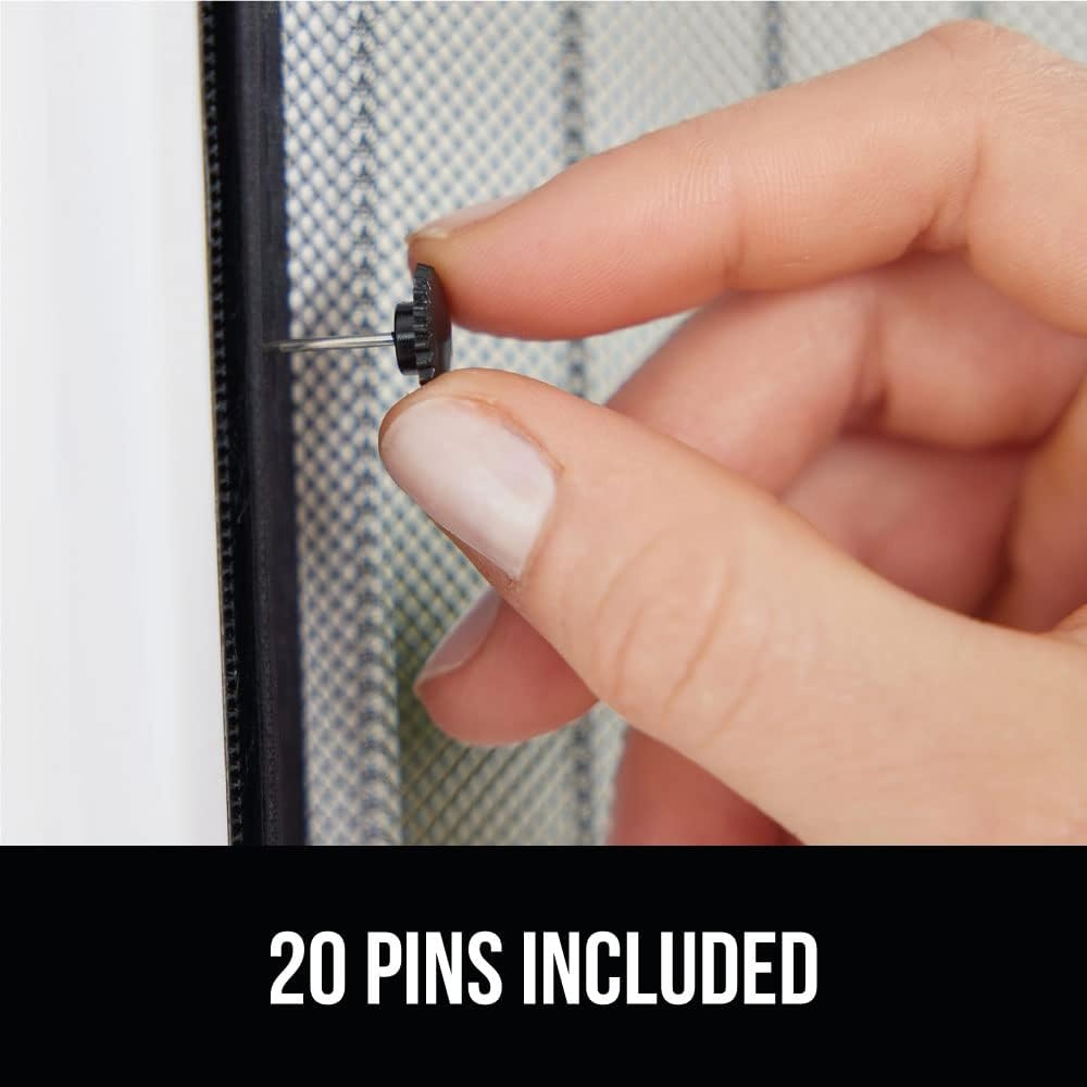 image:imageGORILLA GRIP Magnetic Screen Door Hands Free Mesh Curtain Keeps Bugs and Mosquitos Out Automatic Magnet Closure Heavy Duty Patio Sliding Dog Doors Cover Window Screens Protector Black 39x8339 x 83