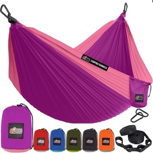 image:imageGORILLA GRIP Durable Camping Hammock with Heavy Duty Tree Straps Portable Hammocks for Outside Easy to Use Travel Swing Chair Outdoor Camper Hiker Essentials Backpacking Gear Gifts Single BluePurplePink