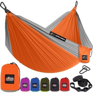 image:imageGORILLA GRIP Durable Camping Hammock with Heavy Duty Tree Straps Portable Hammocks for Outside Easy to Use Travel Swing Chair Outdoor Camper Hiker Essentials Backpacking Gear Gifts Single BlueOrangeGrey