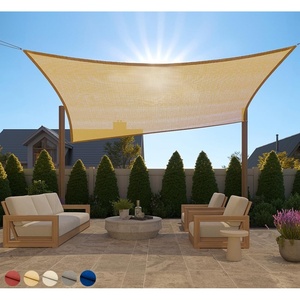 image:imageGORILLA GRIP Heavy Duty Sun Shade UV Protection Fade Tear and Rust Resistant Rectangle Sunshade Canopy Curved Edges Blocks Sunlight Breathable Sail Outdoor Patio Lawn Garden 12x12 FT GraySand
