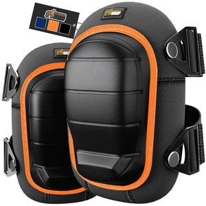 image:imageGORILLA GRIP Knee Pads for Work All Day Comfort Gel Cushion and Soft Foam for Men Slip Resistant Heavy Duty Hard Cap Adjustable Straps for Flooring Construction and Gardening BlackOrange