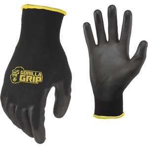image:imageGorilla Grip 2505725 Slip Resistant All Purpose Work Gloves 5 Pack Large BlackBlack