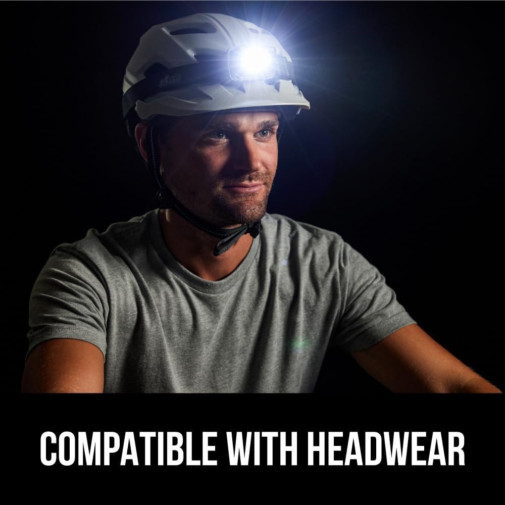 image:imageGORILLA GRIP Ultra Bright High Lumens LED Head Lamp 7 Light Modes Water Resistant IPX4 Headlamp Adjustable Headband Battery Powered Outdoor Running Camping Forehead Flashlight Lamps 1 Pack BlackBlack