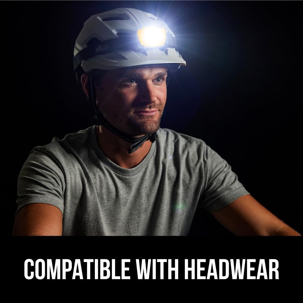 image:imageGORILLA GRIP Ultra Bright High Lumens LED Head Lamp 7 Light Modes Water Resistant IPX4 Headlamp Adjustable Headband Battery Powered Outdoor Running Camping Forehead Flashlight Lamps 1 Pack BlackOrange